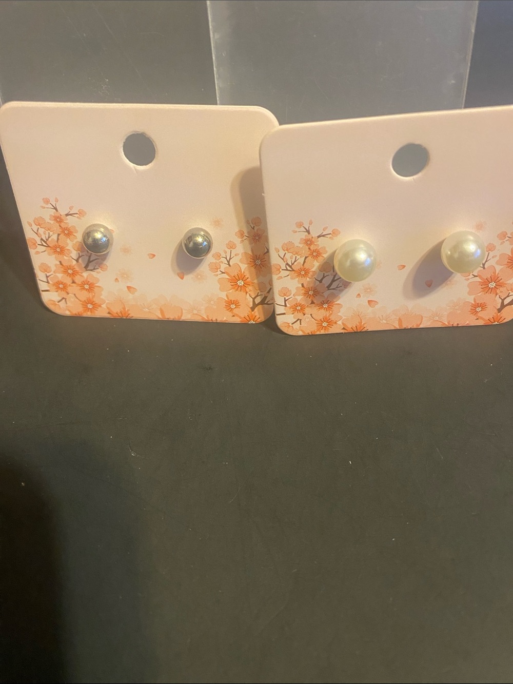 Pearl and Silver Stud Earring Duo